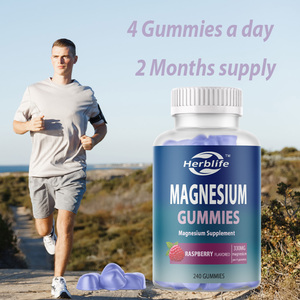 Gomitas de Magnesio OEM/ODM en Oferta |   330 mg por porción |   Suplemento con Sabor a Frambuesa |   Sin Gluten y Vegano |   240 Unidades - Product Image 4