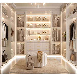 Meubles de chambre à coucher, armoire combinée italienne de qualité supérieure, organisateur de placard blanc, double dressing, rangement pour vêtements, étagère de rangement pour la chambre - Product Image 4