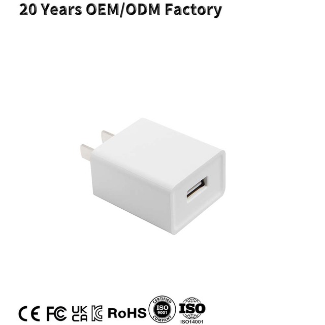 5V 1A USB Power Supply Adapter with OVP CE FCC RoHS REACH CB Certifications Euro/US Plug for Router & POS Machines