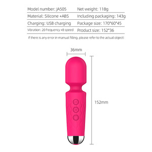 Mini vibromasseur baguette Av avec logo personnalisé pour femmes jouet <span class=keywords><strong>sexuel</strong></span> étanche à 20 vitesses avec alimentation par USB vibromasseur gode clitoris rechargeable - Product Image 3