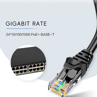 Nuevo y Original H3C S1750-24G-HPWR Switch Gigabit Ethernet de 24 Puertos y 128 Gbps POE+ con Soporte QoS, SNMP y VLAN