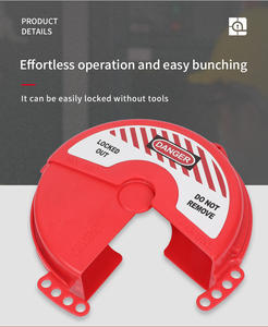 Serrure de soupape de sécurité principale normalisée utilisée dans le <span class=keywords><strong>cadenas</strong></span> de sécurité Loto de zone industrielle - Product Image 5