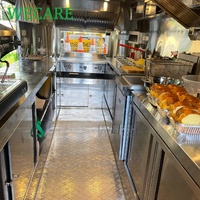 WECARE Camion de cuisine mobile personnalisé pour hamburgers, pizzas, beignets, barbecue, restauration rapide, café, glaces, bar à nourriture, à vendre en Europe