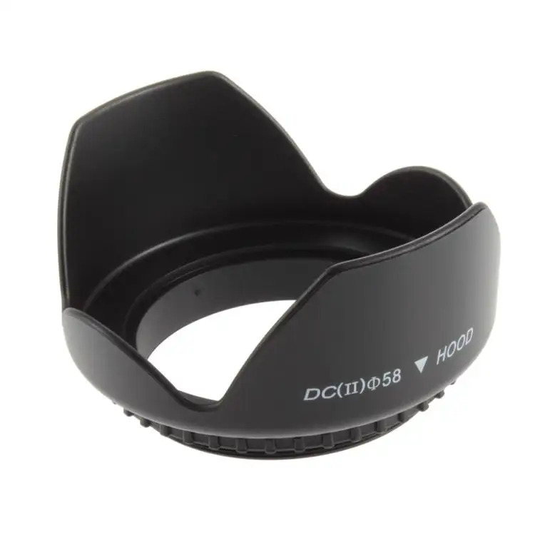 new High Quality 58mm Lens Hood Screw Mount Flower Shape for Canon Lens hood Camera