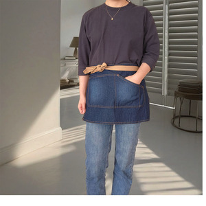 Niuweili - Delantales de Mezclilla Lavada sin Mangas para <span class=keywords><strong>Hombre</strong></span> y Mujer, Modelo A3006 Multicolor, para Camareros y Chefs de Cafeterías - Product Image 3