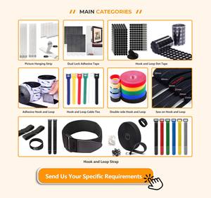 Nastro Adesivo con Ganci e Anelli di Alta Qualità, Chiusura a Strappo in Plastica, Ganci e Anelli su una Stessa Facciata - Product Image 5