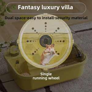 Super Large Acrylic Hamster Cage Gold Silk Double Villa Design <strong>Cheap</strong> Transparent Supplies House Solid Pattern Plastic Tray Box - Product Image 6