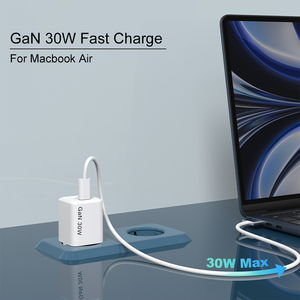 <span class=keywords><strong>Chargeur</strong></span> mural USB portable PD GaN 30W à charge rapide pour <span class=keywords><strong>iPhone</strong></span> 15 16 17 18 et téléphones Samsung, compatible PPS QC Type-C - Product Image 5