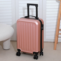 Nouvelle valise de cabine robuste et durable de 20 pouces, plusieurs couleurs, bagage de voyage léger pour étudiants.