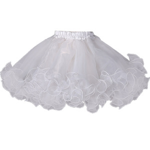 Jupon de mariage pour fille, sous-jupe, robe courte pour cosplay, fête, jupon enfant, lolita, tutu de ballet, jupe crinoline avec fente - Product Image 5