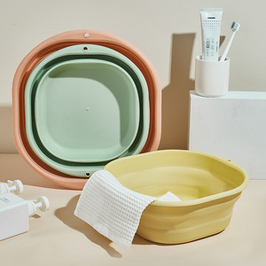 Bassin de lavage pliable pour le visage, seau de lavage pliable, bassin de <span class=keywords><strong>camping</strong></span> pour <span class=keywords><strong>les</strong></span> soins personnels et le nettoyage domestique - Product Image 3