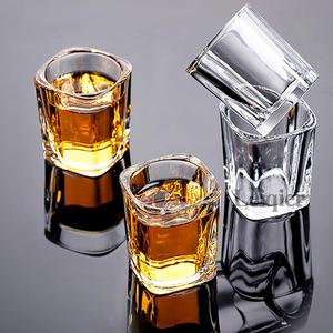 Vaso de Tequila Transparente con Logotipo Personalizado, Vaso de Tequila Clásico con Base Pesada, Diseño Mini y Grueso para Vodka, Ron, Jello Shots, para Bar, Pub, Fiesta - Product Image 3