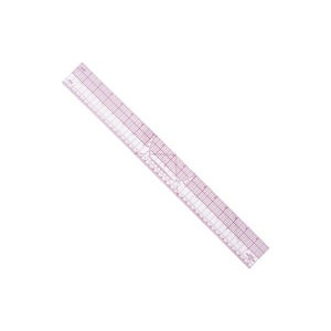 Regla de calibración de prendas B95 de 45 cm, regla de plástico con conversión métrica e imperial para la creación de patrones de costura - Product Image 1