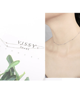 Factory Wholesale Sterling Silver Choker <strong>Necklaces</strong> Pendant Fashion Sterling-silver-jewelry <strong>Statement</strong> <strong>Necklace</strong> for Women - Product Image 6