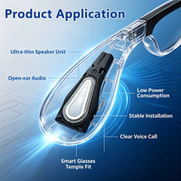 Haut-parleur miniature en forme de goutte d'eau 4 Ohm 50 mW, unité de haut-parleur à conduction osseuse pour lunettes intelligentes Bluetooth, usine OEM