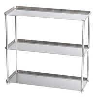 Support de rangement de bureau minimaliste en acier inoxydable, porte-tasses multi-niveaux, support pour tasses à café, support de rangement pour parfums