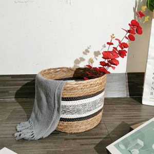 <strong>Picnic</strong> <strong>Basket</strong> 2 Person Cattail+Cotton Rope Woven Storage <strong>Basket</strong> Cotton Rope <strong>Basket</strong>