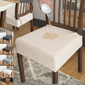 Housses de chaise de salle à manger d'hôtel tissées unies Liangshi en gros, modernes, durables, en polyester, lavables à la main, Jiangsu 200g/m - Product Image 2