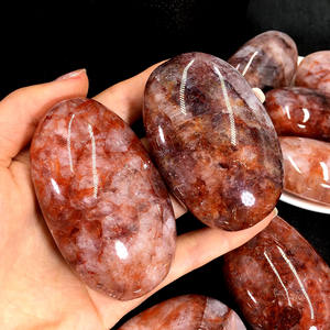 Vente en gros guérisseur rouge de palmiers en cristal de quartz de feu naturel de haute qualité pour décoration ou cadeaux Feng Shui - Product Image 1
