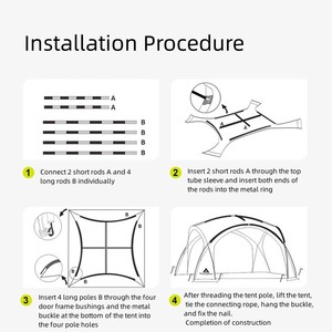เฟอร์นิเจอร์กันน้ำสำหรับตั้งแคมป์กลางแจ้ง พับเก็บได้และใช้งานง่าย - Product Image 3