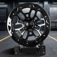 Nouvelles jantes de remplacement tout-terrain XCD 20 pouces en alliage d'aluminium forgé noir brillant Beadlock 5x5.5 PCD/ET personnalisé 4x4 SUV Wrangler Hilux