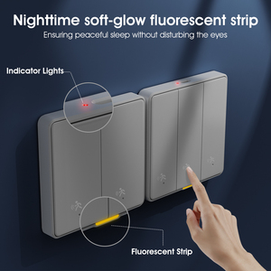 SMATRUL Tuya <span class=keywords><strong>ZigBee</strong></span> 3.0 Radar hareket sensörü anahtarı akıllı ev ab duvar işık düğmesi 250V hiçbir nötr hiçbir kondansatör - Product Image 4