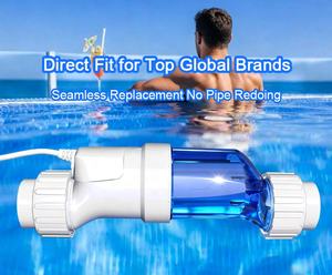 Générateur de chlore salin Stepon OEM ODM 40g/ jusqu'à 50000 gallons, Chlorinateur au sel à cellule électrolytique titane-platine de haute qualité - Product Image 4