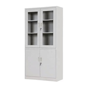 Gabinete <span class=keywords><strong>de</strong></span> Almacenamiento Metálico Moderno con 2 Puertas con Cerradura, Estantes Ajustables, Ahorro <span class=keywords><strong>de</strong></span> Espacio, para Despensa, Garaje u <span class=keywords><strong>Oficina</strong></span> - Product Image 2