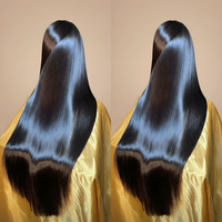 Pelucas de Cabello Humano Natural Vietnamita sin Pegamento 13x6, Peluca Frontal de Encaje de Cabello Humano con Cutícula Alineada, Peluca Frontal Completa 360 HD