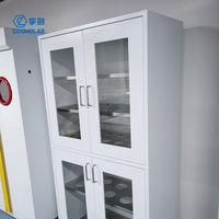 COSMOLab - Gabinete de Almacenamiento de Laboratorio Industrial de Acero, Resistente a Ácidos y Álcalis, para Uso Comercial, Escolar y Hospitalario, con Certificación CE/ISO