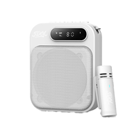 Amplificateur vocal sans fil avec micro cravate, haut-parleur portable Bluetooth avec écran LED pour fitness, gym, danse, présentations en extérieur