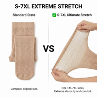 Stoking Anti-Snag Ukuran Besar Grosir |   Pantyhose Pinggang Tinggi Berkualitas S-7XL |   Pakaian Dalam Tanpa Jahitan yang Tahan Lama untuk Wanita Berlekuk Tubuh