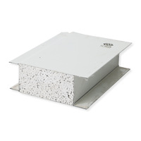 Panneaux sandwich en acier prélaqué pour murs de séparation, avec isolation thermique, ignifuges, pour la purification de l'air et la protection contre les roches mécaniques.