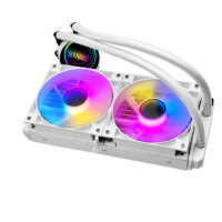 Enfriador de Cpu líquido Aio Manmu de 240mm, radiador de CPU líquido integrado, controlador PWM, Enfriador de agua con tubo de neón para PC