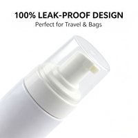 Prêt à expédier – Flacon moussant en PET de 100 ml et 150 ml avec pompe à mousse blanche – Distributeur de savon moussant vide et rechargeable pour le lavage des mains et du visage