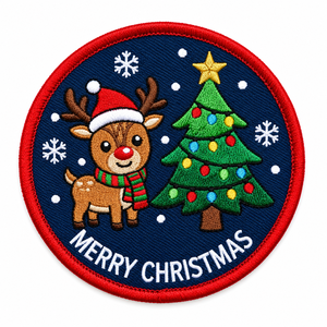 Patchs de Noël à coudre ou à thermocoller en gros, motifs personnalisés, formes irrégulières, broderies pour vêtements - Product Image 4