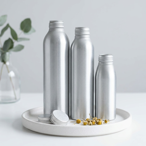 Botellas de Agua de Aluminio Cepillado con Tapa de Rosca, Recipientes de Bebidas Metálicos Reutilizables Ligeros, Fabricante de Vietnam - Product Image 2