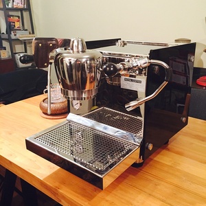 <span class=keywords><strong>Cafetera</strong></span> <span class=keywords><strong>italiana</strong></span> de un solo grupo comercial, <span class=keywords><strong>cafetera</strong></span> Espresso, calderas duales, <span class=keywords><strong>cafetera</strong></span> de uso doméstico - Product Image 1