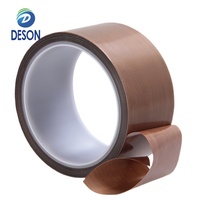 Ruban adhésif unilatéral en PTFE (Téflon) Deson, résistant à la chaleur et à l'usure, sans résidu, pour machine de scellage de petits tubes
