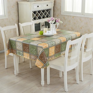 Couverture de Table carrée pour essuyer la nappe en PVC, nappe imprimée résistante à l'huile/à la moisissure - Product Image 4