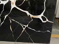Pierre de Quartz noire pour comptoir de cuisine, pierre artificielle, prix bon marché, décoration murale, Style moderne