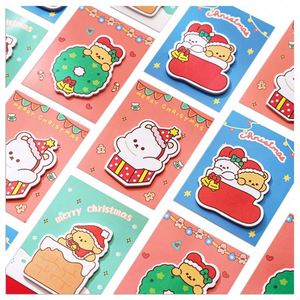 Notas Adhesivas Creativas de Dibujos Animados Navideños para Estudiantes, Reutilizables, Adhesivos de Índice, Suministro al por Mayor - Product Image 1