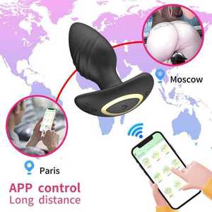 360 rotación aplicación inalámbrica controlada 10 velocidades G-Spot culo vibrador adultos productos eróticos Anal Plug juguetes sexuales para parejas - Product Image 3