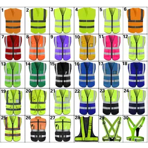 Mingrui high quality construction vest with logo high Visibility vest overall high quality construction vest with logo