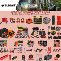 Kit de récupération tout-terrain 4x4 OEM avec corde cinétique, manilles souples, planches de traction, pelle pliante et sac de secours d'urgence