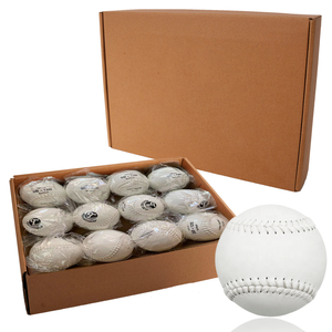 Tùy Chỉnh <span class=keywords><strong>Softball</strong></span> Trắng Chia Da Bóng. 52/400 Nút Chai Lõi Chậm Pitch <span class=keywords><strong>Softball</strong></span> Cho Đào Tạo Sb 120i - Product Image 2