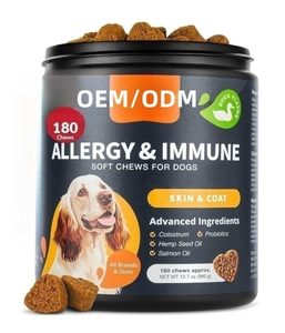Grosir probiotik untuk anjing & enzim pencernaan untuk suplemen vitamin kesehatan pencernaan untuk alergi & kulit gatal & kekebalan tubuh - Product Image 1
