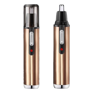 Tondeuse électrique métallique étanche rechargeable à batterie lithium Skinsafe pour l'épilation des oreilles, du visage, des sourcils et du nez - Sans douleur et sûre - Product Image 1