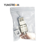Connecteurs modulaires RJ45 Cat 6A Cat6A Ethernet sans outil, mini, blindés, FTP, 8P8C