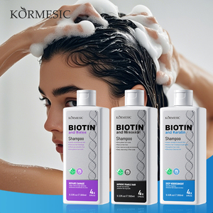 KORMESIC 265ml Champú Capilar con Biotina y Queratina de Marca Privada, Nutritivo, Reparador, Anticaspa, Antifrizz, para Cabello Dañado - Product Image 1